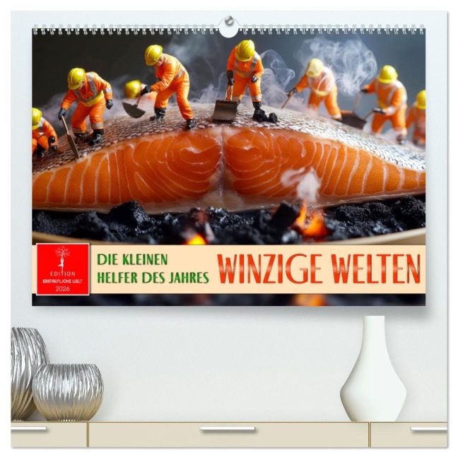 Winzige Welten - die kleinen Helfer des Jahres (hochwertiger Premium Wandkalender 2026 DIN A2 quer), Kunstdruck in Hochglanz - Peter Roder