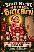 Cover-Bild zum Titel 'Stille Nacht, oh heiliges Örtchen: Der Klo-Adventskalender für Männer mit 24 Sitzungen voller Rätsel, Witzen und ultimativem Klo-Humor' von 'Theo Thron'