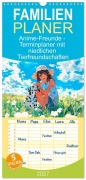 Cover-Bild zum Titel 'Familienplaner 2027 - Anime-Freunde - Terminplaner mit niedlichen Tierfreundschaften mit 5 Spalten (Wandkalender, 21 x 45 cm) CALVENDO' von 'Anja Frost'