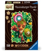 Cover-Bild zum Titel 'Wooden Puzzle 150 Teile - Marvel Groot' von ''