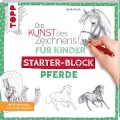 Cover-Bild zum Titel 'Die Kunst des Zeichnens für Kinder Starter-Block - Pferde' von 'Gecko Keck'