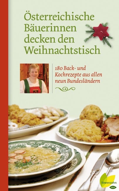 Österreichische Bäuerinnen decken den Weihnachtstisch - 