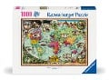 Cover-Bild zum Titel 'Erwachsenenpuzzle 1000 Teile - Mit Fahrrad um die Welt' von ''