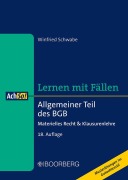Cover-Bild zum Titel 'Allgemeiner Teil des BGB' von 'Winfried Schwabe'