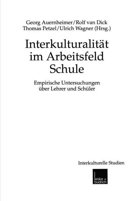 Interkulturalität im Arbeitsfeld Schule - 