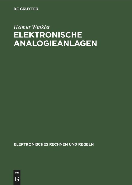 Elektronische Analogieanlagen - Helmut Winkler