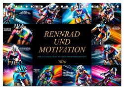 Cover-Bild zum Titel 'Rennrad und Motivation (Tischkalender 2026 DIN A5 quer), CALVENDO Monatskalender' von 'Dirk Meutzner'