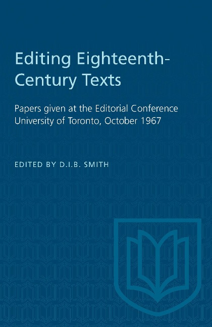 Editing Eighteenth-Century Texts - 