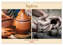 Cover-Bild zum Titel 'Töpfern arbeiten mit den Händen (Wandkalender 2026 DIN A4 quer), CALVENDO Monatskalender' von 'Susan Michel'