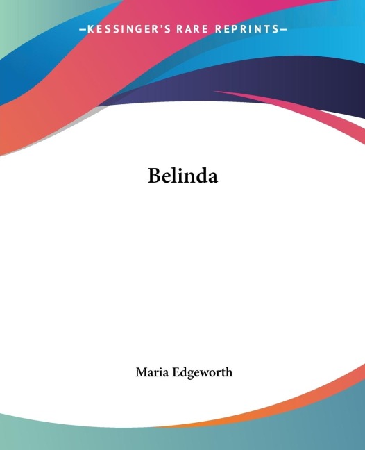 Belinda - Maria Edgeworth