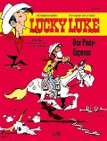 Cover-Bild zum Titel 'Lucky Luke 56 - Der Pony-Express' von 'Morris, Xavier Fauche, Jean Léturgie'