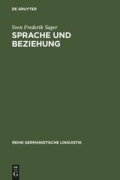 Cover-Bild zum Titel 'Sprache und Beziehung' von 'Sven Frederik Sager'
