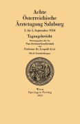 Cover-Bild zum Titel 'Achte Österreichische Ärztetagung Salzburg' von ''