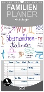 Familienplaner 2025 - Sternzeichen-Kalender mit 5 Spalten (Wandkalender, 21 x 45 cm) CALVENDO - Martje Kleinhans - Kritzelfee