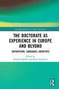 Cover-Bild zum Titel 'The Doctorate as Experience in Europe and Beyond' von ''
