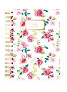 Cover-Bild zum Titel 'Hard Bound Journal: Pretty Floral Take Notes - Hardcover-Notizbuch mit stabiler Ringbindung: Schön geblümt' von ''