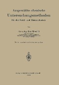 Cover-Bild zum Titel 'Ausgewählte chemische Untersuchungsmethoden für die Stahl- und Eisenindustrie' von 'Otto Niezoldi'