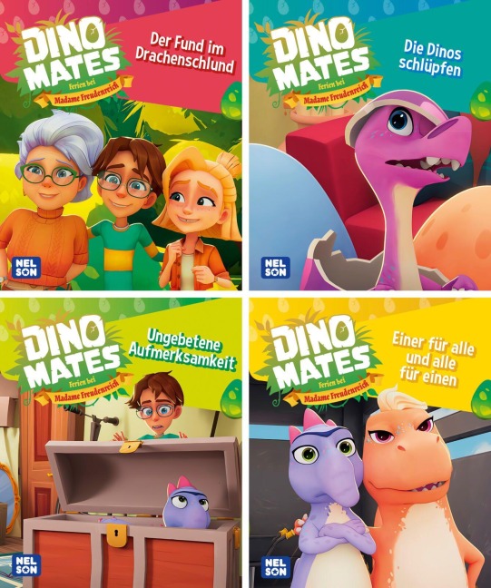 Nelson Mini-Bücher: 4er Dino Mates 1-4 - 