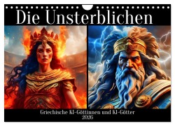 Cover-Bild zum Titel 'Die Unsterblichen - Griechische KI-Göttinnen und KI-Götter (Wandkalender 2026 DIN A4 quer), CALVENDO Monatskalender' von 'Katharina Stachanczyk'