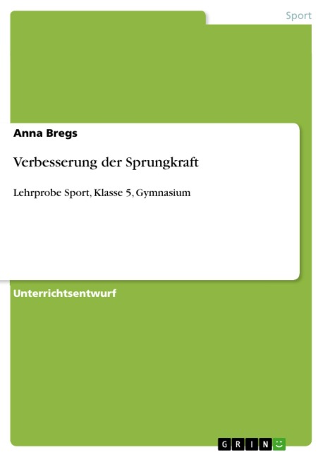 Verbesserung der Sprungkraft - Anna Bregs