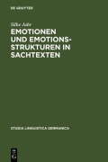 Cover-Bild zum Titel 'Emotionen und Emotionsstrukturen in Sachtexten' von 'Silke Jahr'