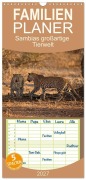 Cover-Bild zum Titel 'Familienplaner 2027 - Sambias großartige Tierwelt mit 5 Spalten (Wandkalender, 21 x 45 cm) CALVENDO' von 'Michael Voß'