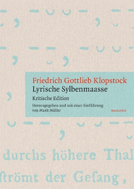 'Lyrische Sylbenmaasse' - Friedrich Gottlieb Klopstock