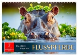Cover-Bild zum Titel 'Flusspferde - die stillen Giganten (Wandkalender 2026 DIN A3 quer), CALVENDO Monatskalender' von 'Roder Roder'