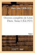 Cover-Bild zum Titel 'Oeuvres Complètes de Léon Dierx. Tome I' von 'Léon Dierx'