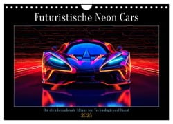 Futuristische Neon Cars (Wandkalender 2025 DIN A4 quer), CALVENDO Monatskalender - Steffen Gierok-Latniak