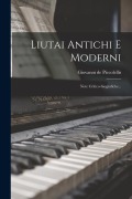 Cover-Bild zum Titel 'Liutai Antichi E Moderni: Note Critico-biografiche...' von 'Giovanni de Piccolellis'