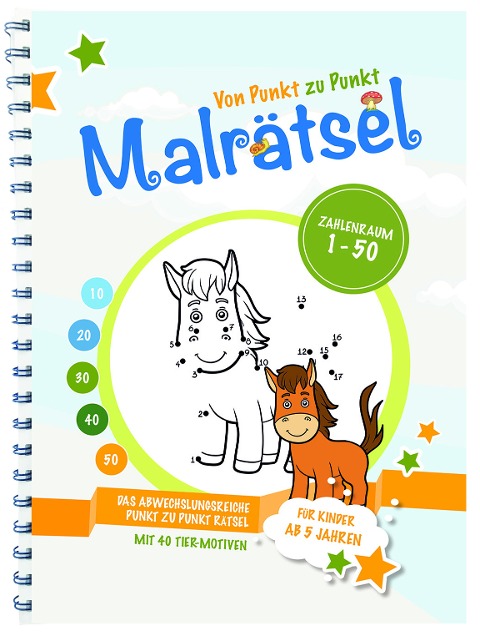 Von Punkt zu Punkt Malrätsel - 1 bis 50 - 