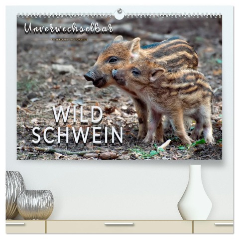 Unverwechselbar - Wildschwein (hochwertiger Premium Wandkalender 2025 DIN A2 quer), Kunstdruck in Hochglanz - Peter Roder
