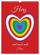 Cover-Bild zum Titel 'Herz und noch mal Herz (Wandkalender 2027 DIN A3 hoch), CALVENDO Monatskalender' von 'Birgit Priefer'