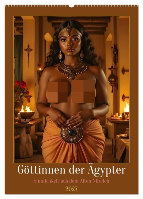 Göttinnen der Ägypter (Wandkalender 2027 DIN A2 hoch), CALVENDO Monatskalender - Liam Blue