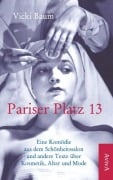 Cover-Bild zum Titel 'Pariser Platz 13' von 'Vicki Baum'