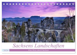 Sachsens Landschaften (Tischkalender 2026 DIN A5 quer), CALVENDO Monatskalender - Mario Koch Fotografie