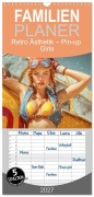Cover-Bild zum Titel 'Familienplaner 2027 - Retro Ästhetik - Pin-up Girls mit 5 Spalten (Wandkalender, 21 x 45 cm) CALVENDO' von 'Liselsotte Brunner-Klaus'