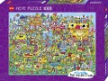 Doodle Village Puzzle 1000 Teile - Jon Burgerman