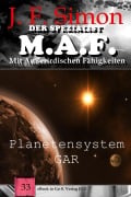 Cover-Bild zum Titel 'Planetensystem GAR (Der Spezialist M.A.F. 33)' von 'J. F. Simon'