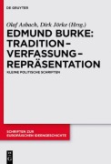 Cover-Bild zum Titel 'Tradition - Verfassung - Repräsentation' von 'Edmund Burke'