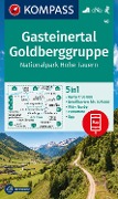 Cover-Bild zum Titel 'KOMPASS Wanderkarte 40 Gasteinertal, Goldberggruppe, Nationalpark Hohe Tauern 1:50.000' von ''