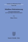 Cover-Bild zum Titel 'Mittelbare Diskriminierung.' von 'Biljana Vrhovac'
