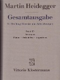 Cover-Bild zum Titel 'Gesamtausgabe. 4 Abteilungen / Seminare. Platon - Aristoteles - Augustinus' von 'Martin Heidegger'