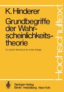 Cover-Bild zum Titel 'Grundbegriffe der Wahrscheinlichkeitstheorie' von 'K. Hinderer'
