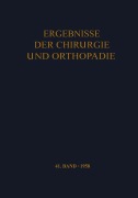 Cover-Bild zum Titel 'Ergebnisse der Chirurgie und Orthopädie' von ''