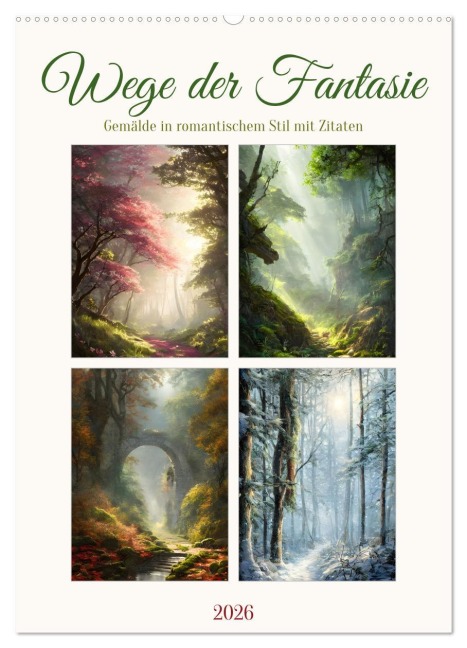 Wege der Fantasie (Wandkalender 2026 DIN A2 hoch), CALVENDO Monatskalender - Sabine Löwer