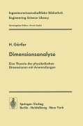 Cover-Bild zum Titel 'Dimensionsanalyse' von 'H. Görtler'
