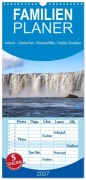 Cover-Bild zum Titel 'Familienplaner 2027 - Island - Gletscher, Wasserfälle, Heiße Quellen mit 5 Spalten (Wandkalender, 21 x 45 cm) CALVENDO' von 'Hans Seidl'