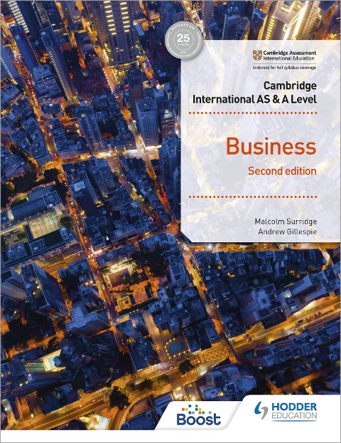 Cambridge International AS & A Level Business Second Edition - Malcolm Surridge, Andrew Gillespie